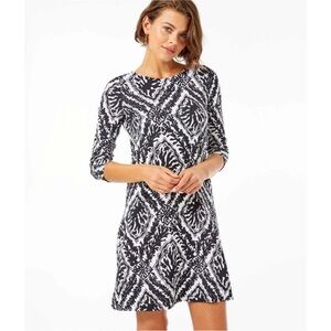 Lilly Pulitzer Black and White Patterned Dress